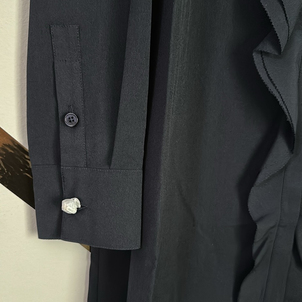 Tory Burch NWT The Jane Dress – Navy Button-Down Silhouette (Knee Length) - Picture 8 of 15